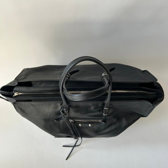 BALENCIAGA LARGE BLACK LEATHER PAPIER A4 TOTE BAG - Picture 5 of 14